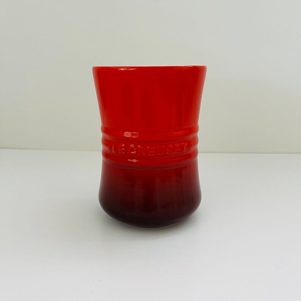 LE CREUSET Cerise Cherry 1.1 L Signature Utensil Holder Crock